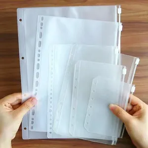 Пользовательские A4 A5 A6 A7 файл бюджетный мешок для наличных денег прозрачный карман на молнии ПВХ пластиковые карманные папки для наполнения