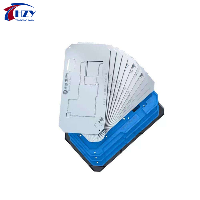 MiJing BGA Reballing Stencil Platform for iPhone X 17 Pro Max Z20 Pro Tin Planting Magnetic Fixture