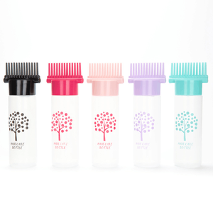 Bouteille d'huile de cheveux nus Offre Spéciale avec peigne personnalisé 6 <span class=keywords><strong>oz</strong></span> 100 ml 180 ml peigne bouchon de bouteille peigne de racine - Product Image 1