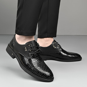 Sandales en cuir formelles pour hommes, été 2025 |   Sabots en cuir décontractés de style coréen pour hommes - Product Image 4