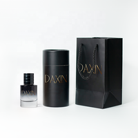 Faible quantité minimale de commande Stock Parfum Vaporisateur Bouteille En Verre 30ml 50ml 100ml Cylindre Bouteille De Parfum Gradient Bleu Couleur avec Bouchon Magnétique