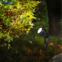 Projecteur LED à piquet de sol GU10, étanche IP65, à tête orientable pour éclairage d'accentuation extérieur de jardin, d'arbres et de paysages