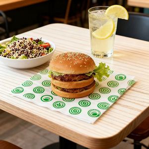 Papier alimentaire anti-graisse pour hamburgers, sandwichs, papier ciré, logo personnalisé, cuisson, cuisine, rouleaux de poulet - Product Image 2