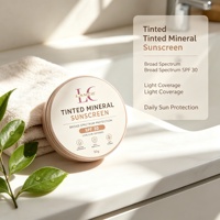 Crème solaire minérale teintée SPF30 PA+++ Vegan Bio 50ml Protection solaire visage pour le surf et la natation