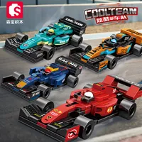 Modèle de voiture de course F1 Sembo 714352-714355, jouets d'assemblage DIY, cadeaux pour garçons, blocs de construction, ensembles de briques