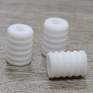 Hebillas roscadas de plástico blanco para ajuste de mascarillas, ajuste duradero - Product Image 1