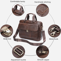 Sacs à main de luxe pour hommes Marrant, sacs pour ordinateur portable en cuir véritable, sacs messager de bureau en cuir pour hommes, sacs à main pour documents, porte-documents