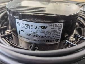 เดลต้า GTW040FUC15E-M001ไฟฟ้า528*154มม. 230VAC 330วัตต์1650รอบต่อนาทีลูกปืน IP54 EC พัดลมระบายความร้อนตามแนวแกนใบพัดพลาสติก oM/odm - Product Image 6