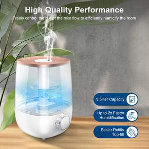 Humidificador Ultrasónico Eléctrico Inteligente de 4L con Relleno Superior, LED que Cambia de Color, Control por App, Vapor Frío y Cálido, Aromaterapia para Hogar, Dormitorio y Bebés - Product Image 2