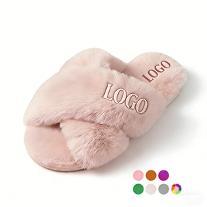 Nuovi Stili di Pantofole in Pelliccia Soffice per Interni, Personalizzabili con Logo, in TPR, Casual, Comode e di Lusso per Donne - Product Image 1