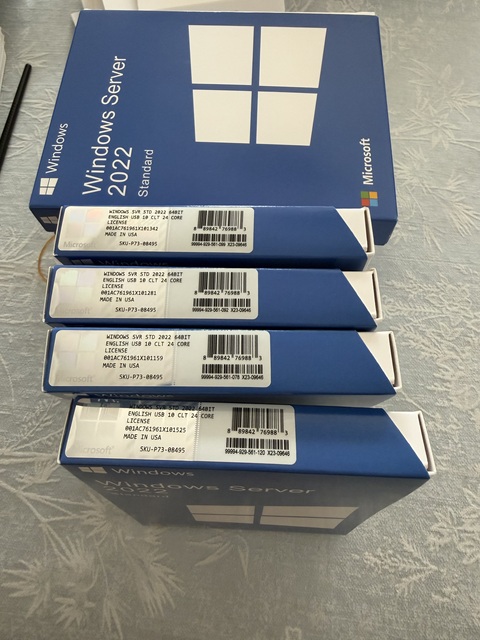 windows Server 2025 Standard usb Pack 100% Online Activation Win Server 2022 Std Oem Key usb Box