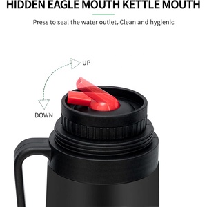 Ensemble de flacons de voyage isothermes à double paroi, ensemble de yerba maté, gourde à maté moderne, flacon thermique avec poignée, 1000 ml - Product Image 5