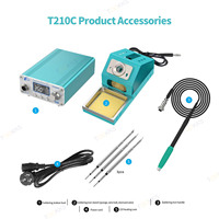 Station de Soudage HZY-T210C Réglage Numérique LED Veille Automatique Chauffage Rapide 1s-2s Outils de Soudage pour Micro-Réparation Électronique JBC 210