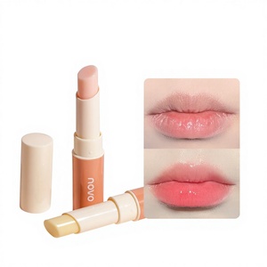 NOVO <span class=keywords><strong>Baume</strong></span> <span class=keywords><strong>à</strong></span> lèvres hydratant et rouge <span class=keywords><strong>à</strong></span> lèvres pour femme, saveur pêche velours <span class=keywords><strong>neige</strong></span> - Hydratant, prévient les gerçures, élimine les peaux mortes, estompe les imperfections des lèvres - Product Image 1