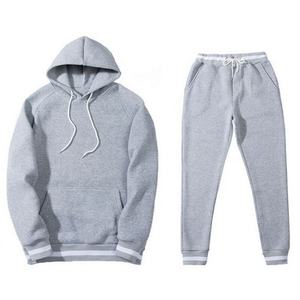 Slim Fitness Chándales Ropa deportiva Entrenamiento y Jogging Wear 2PCs Conjuntos de alta calidad OEM Diseño de logotipo personalizado Trajes de lana de algodón - Product Image 2