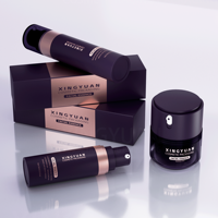 XINGYUAN Emballage de luxe pour soins de la peau, sérum hydratant pour le visage 30ml 50ml, flacon pompe sans air rechargeable sous vide pour une conservation optimale