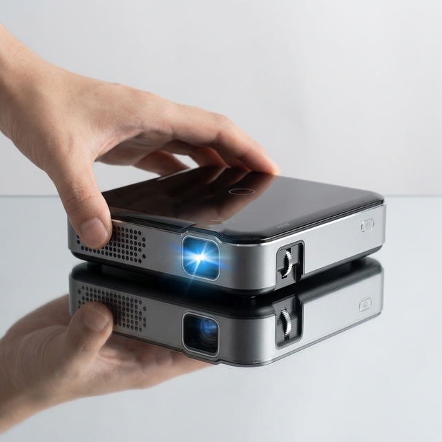 WiFi 6 5.4 LED 4K 150 Lumens Portable DLP Projector Android 13 Home Cinema OEM ODM Pocket Projector up to 2.5 Hours