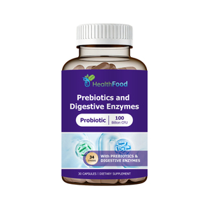 Cápsulas de Enzimas Digestivas y Prebióticos en Oferta, con Complejo de Enzimas Digestivas, Pueden Ayudar a Aliviar el Dolor y las Molestias Abdominales - Product Image 1