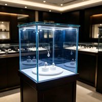 GZowin Schmuckvitrine mit Hochleistungs-LED-Beleuchtung, Umweltfreundlich, Recycelbar, Wasserdicht, Anpassbar, Tragbar, Leichtgewichtig, Hochwertig