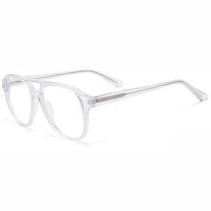 2023 đôi cầu chất lượng cao sang trọng Acetate kính quang học khung kim loại mùa xuân bản lề biểu tượng tùy chỉnh 4 màu sắc cho nam giới phụ nữ - Product Image 3