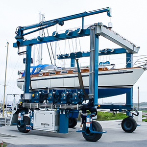 Various Mechanical Equipment Professional Ship Maintenance Hydraulic Boat Travel <b>Hoist</b> Marine Lift Crane 100 Ton Motor - Product Image 4