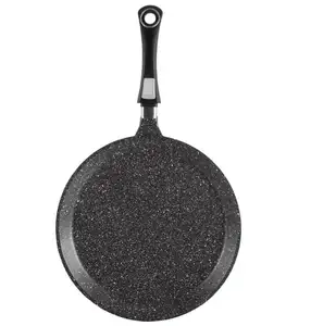 Poêle à crêpe ronde antiadhésive dosa tawa, antiadhésive, en aluminium, pour pizza, pilates