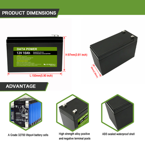 Chu Trình Sâu Thay Thế Pin Axit Chì LiFePO4 Pin Lithium Sắt Phosphate <span class=keywords><strong>12V</strong></span> 7Ah 8Ah 9Ah 10Ah - Product Image 3
