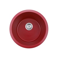 Évier de cuisine en quartz noir de haute qualité homologué CE, avec tablier, cuve simple, égouttoir et un trou pour robinet (sans robinet)