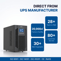 UPS 2kVA dengan Baterai Internal Frekuensi Tinggi Konversi Ganda Online untuk Rak IT