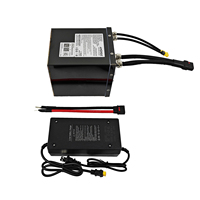 Batterie au lithium AMORGE 13S7P 48V 35AH 340A avec boîte métallique pour vélo électrique