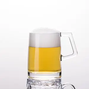 Vasos de Bar de 360ml, taza de cerveza de vidrio, venta al por mayor, vasos transparentes