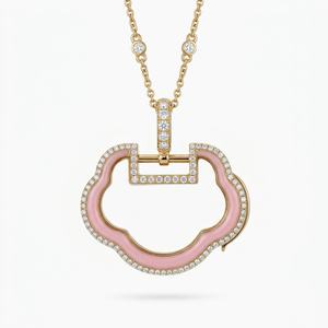 Nuevo Collar con Caja <span class=keywords><strong>de</strong></span> Cierre <span class=keywords><strong>de</strong></span> Eternidad <span class=keywords><strong>de</strong></span> Estilo Europeo, Chapado en Oro <span class=keywords><strong>de</strong></span> 14K sobre Cobre, con Cierre <span class=keywords><strong>de</strong></span> Cristal, Piedra <span class=keywords><strong>de</strong></span> Nacimiento, <span class=keywords><strong>Luna</strong></span> y Dijes <span class=keywords><strong>de</strong></span> Circonita Multicolor - Product Image 5