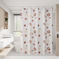 Rideaux de douche PEVA imperméables de haute qualité Design moderne personnalisé pour la maison hôtel salle de bain utilisation