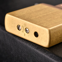 Briquet gonflable en chef boîtier intérieur en laiton rétro meule créative double interrupteur Zoro ZP briquet modèle universel