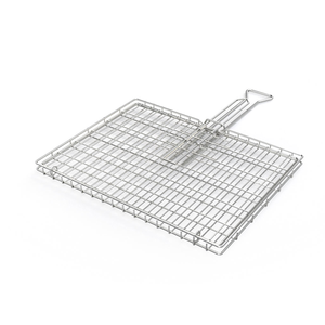 Cesta para parrilla de pescado Cesta para barbacoa de acero inoxidable Cesta para barbacoa con asa - Product Image 5