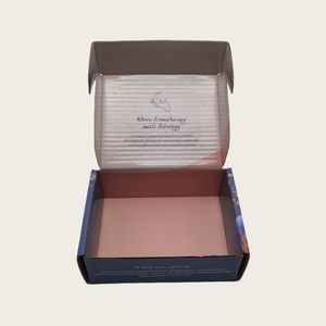 Bonita impresión gráfica cartón corrugado caja de envío plegable revestimiento UV cartón cosmético materiales reciclados suero para el cuidado de la piel - Product Image 4