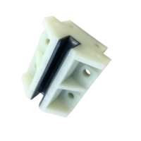 Guide de renfort de rail creux au design moderne ST-DX-H26 pour escaliers mécaniques (Nylon, fonte, largeur de rail 10 mm)