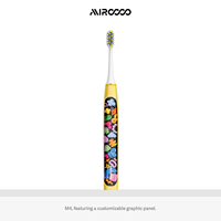 Brosse à dents électrique au design unique et futuriste, motif imprimé UV, esthétique cyber ludique, pour les fans de gadgets amusants et cool