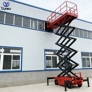 Plateforme élévatrice à ciseaux hydraulique portable, électrique 220V 380V, remorquable, pour entrepôt, 4M 6M 8M 10M 12M 14M - Product Image 2