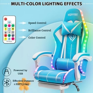LAGNTOO alta calidad de lujo Led azul ordenador Rocker Ggaming sillas <span class=keywords><strong>Cinnamoroll</strong></span> ajustable Racing Cockpit Gaming <span class=keywords><strong>silla</strong></span> - Product Image 3