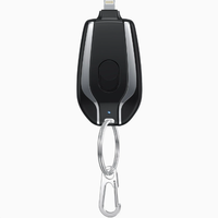Produit promotionnel très vendu, chargeur portable rétractable, mini batterie de secours, porte-clés décoratif