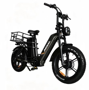 Vélo de fret électrique à pneus épais 26 * 4, panier arrière, 48V90AH, double batterie, double moteur, vélo de banlieue multifonctionnel - Product Image 3