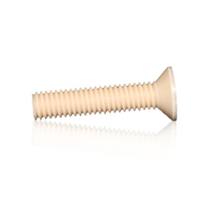 Vis de fixation en plastique Bocast M4x12 PEEK à tête fraisée Phillips, résistante aux produits chimiques, pour équipement général - Product Image 2