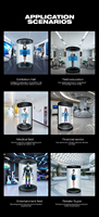 Cylindre holographique 3D personnalisé HoloTube Plug-and-Play Affichage holographique interactif numérique pour usage intérieur et extérieur