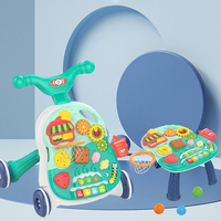 Marche-bébé multifonctionnel avec table d'activités amovible, marche-bébé et table de jeu 2 en 1, jouet éducatif