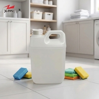 Bouteille vide en plastique HDPE de 2,5 L pour savon liquide, détergent vaisselle, gel douche, lotion, avec bouchon à vis, pour savon pour les mains