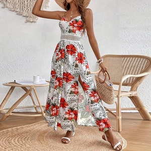 Vestido <span class=keywords><strong>de</strong></span> Playa con Estampado Floral y Abertura Lateral <span class=keywords><strong>de</strong></span> Encaje 442, <span class=keywords><strong>Ropa</strong></span> <span class=keywords><strong>de</strong></span> Talla Grande para Mujer, Alta Costura 5XL, Vestidos Sexys para Mujer, Casuales - Product Image 3