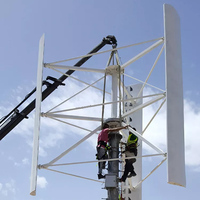 Système d'éoliennes de qualité industrielle, de 10 kW à 50 kW, hors réseau et connecté au réseau, axe horizontal/vertical