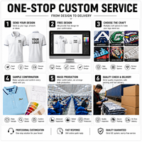 Kaos Polo Lengan Pendek Katun Murni yang Dapat Disesuaikan untuk Seragam Kerja Perusahaan dengan Cetak Logo untuk Penggunaan Promosi