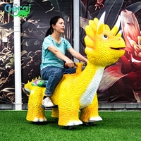 Modèle de simulation de scooter dinosaure animatronique personnalisable pour centre commercial, place publique et parc d'attractions